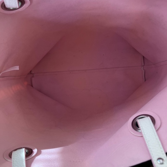 Ralph Lauren, white and pink tote. - Picture 5 of 12